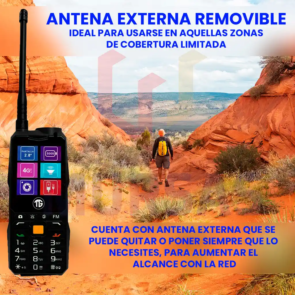 Celular A Prueba De Golpes Dual Sim + Antena Señal Fuerte