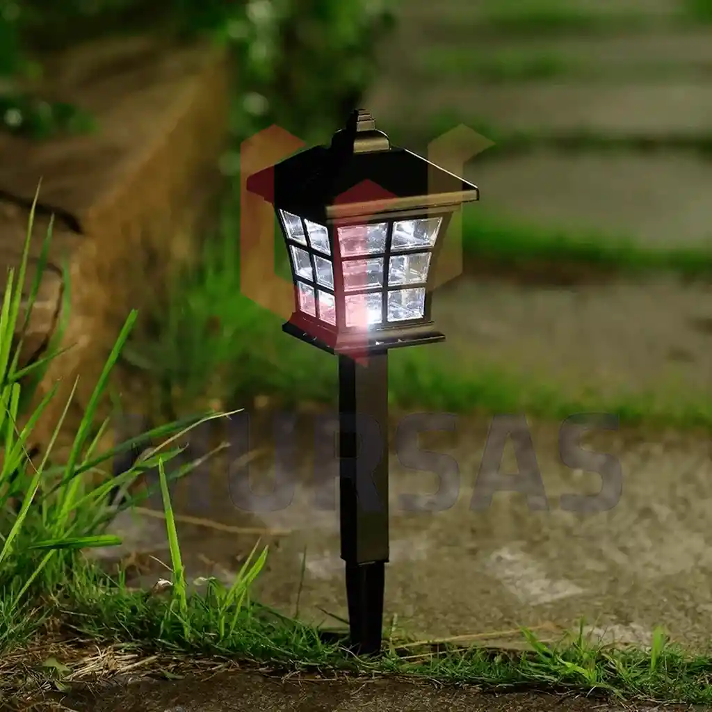 Farol Solar Lámpara Estaca Led Impermeable Exteriores