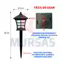 Farol Solar Lámpara Estaca Led Impermeable Exteriores