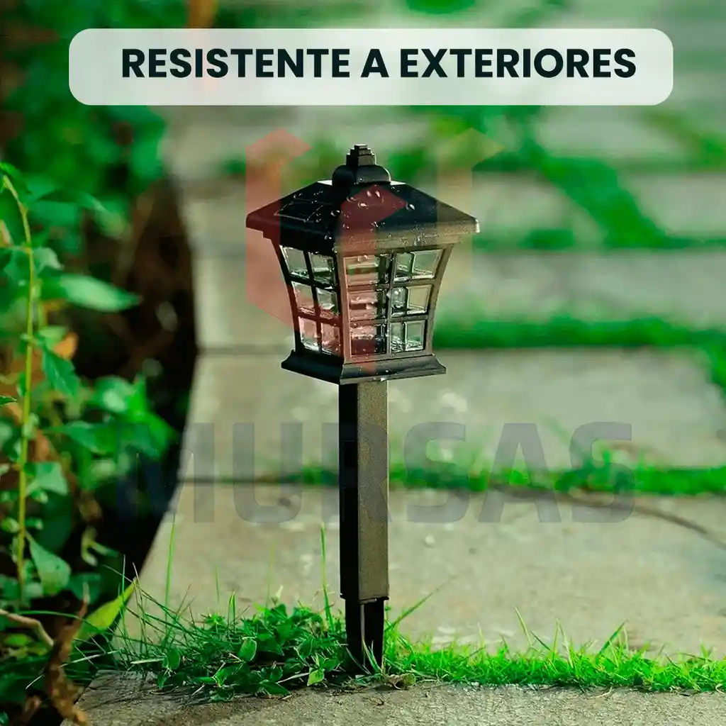 Estaca Led Solar Lámpara Impermeable Resistente Sol Y Agua