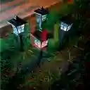 Estaca Lámpara Farol Solar Jardín Led Impermeable Exteriores