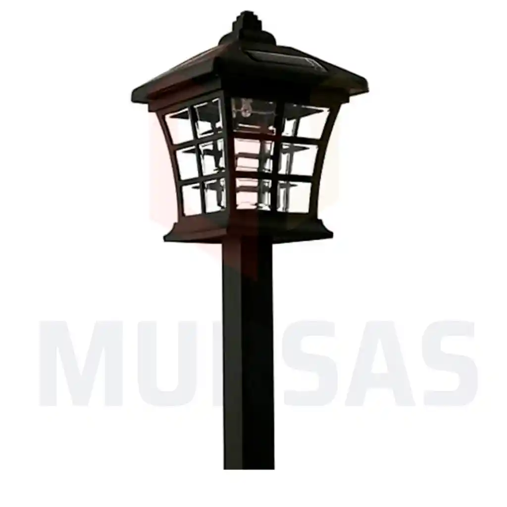 Estaca Lámpara Farol Solar Jardín Led Impermeable Exteriores