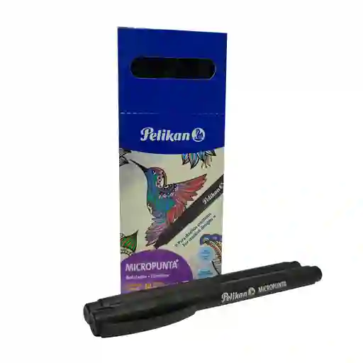 Caja Micropunta Negro Pelikan X 10 Und