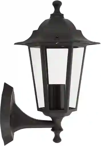 Lampara Farol Negro De Pared Para Exteriores Jardin Finca