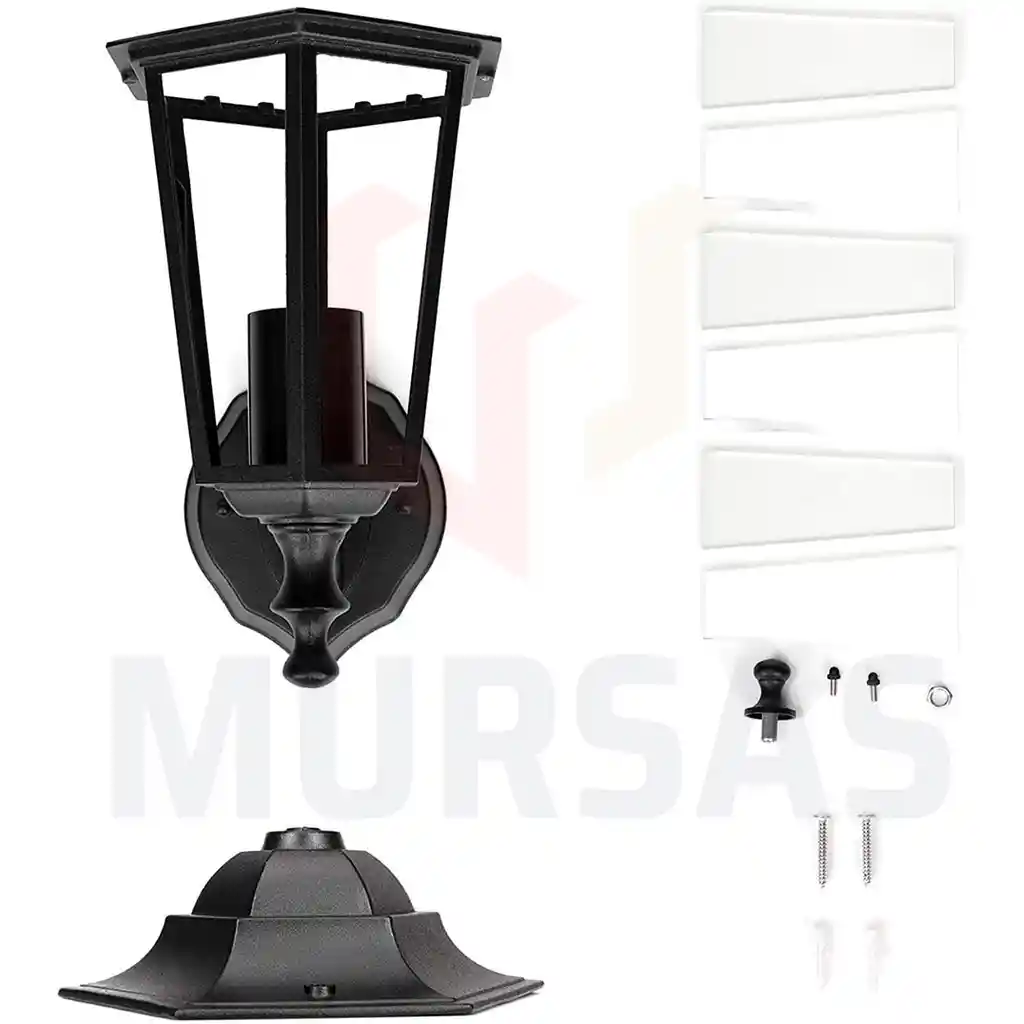 Farol Pared Lampara Para Exteriores Resistente Sol Y Agua