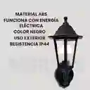 Lampara Farol Negro De Pared Para Exteriores Jardin Finca