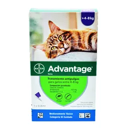 Advantage Gato 4 A 8 Kg Caja X 1 Pipeta