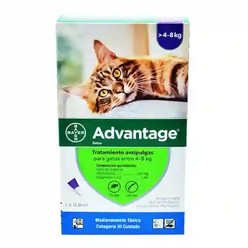 Advantage Gato 4 A 8 Kg Caja X 1 Pipeta