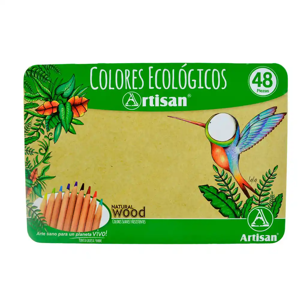 Color Nuevo Artisan X 48 Ecologico Caja Metalica