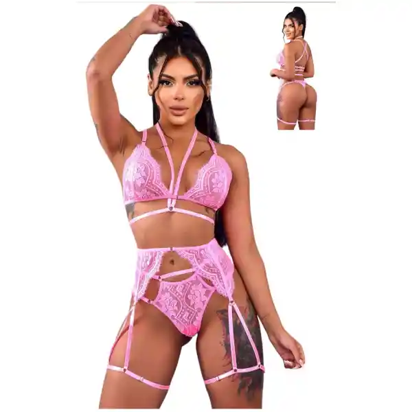 Lenceria Sensual Conjunto Erotico Ligueros Tanga Sexy