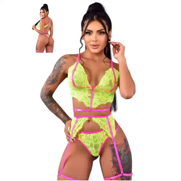 Lenceria Sensual Conjunto Erotico Ligueros Tanga Sexy