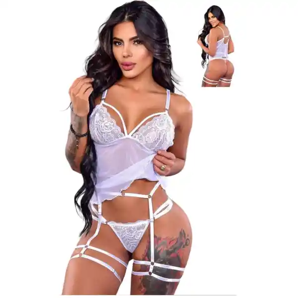 Lenceria Sensual Conjunto Erotico Ligueros Tanga Sexy