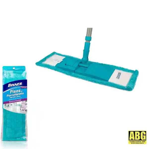Trapero Mopa De Microfibra Para Piso De Porcelana Y Marmol Binner