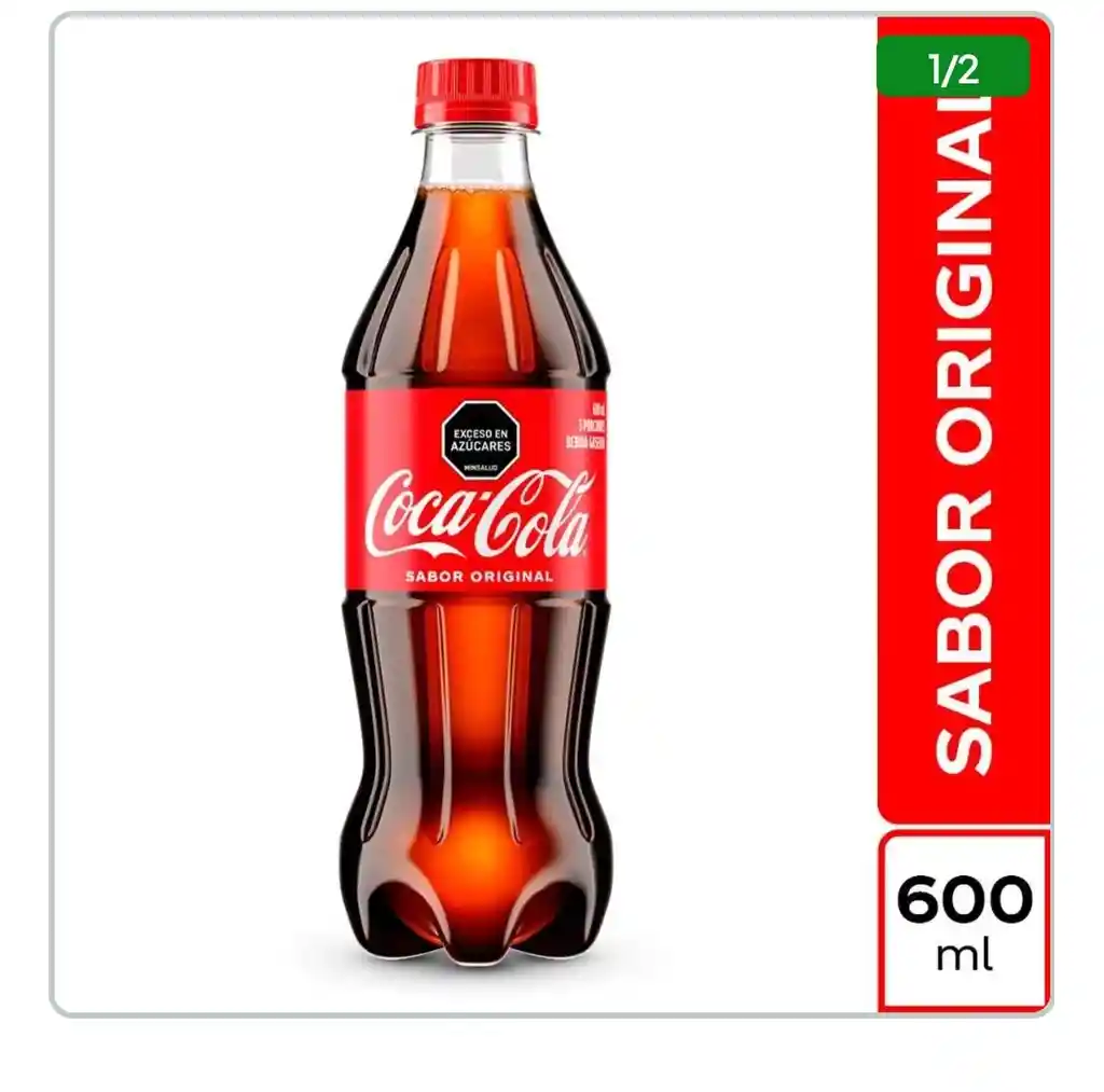 Gaseosa Coca Cola X 600 Ml