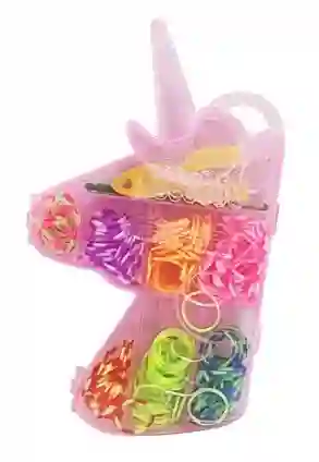 Set Kit Para Hacer Pulseras O Peinado Para Niña Style Pony Unicornio