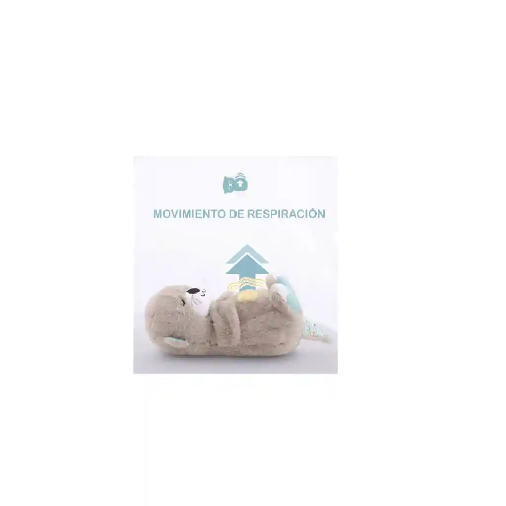 Peluche Nutria Respira Y Tranquiliza Sonido Anti Estres