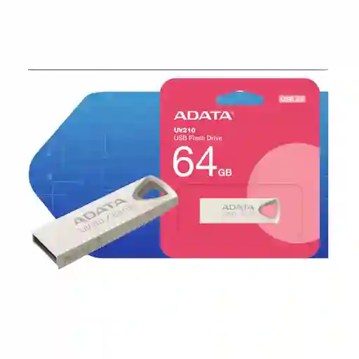Memoria Usb Adata 64gb Uv 210 2.0 Gris