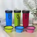 Botilito Bebedero De Agua Y Porta Comida