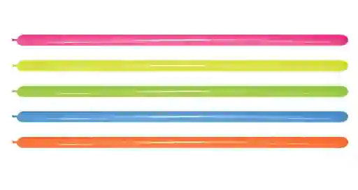 Globos Bombas Tubo T260 Sempertex Neon Surtido Mil Figuras X50 Unidades