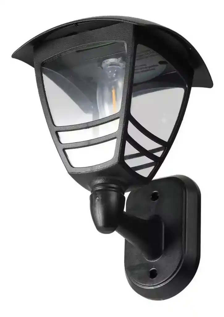 Lampara Led Farol Pared Solar Resiste Agua