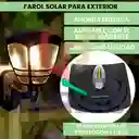 Lampara Farol Solar Led Impermeable Exteriores Jardín Hogar