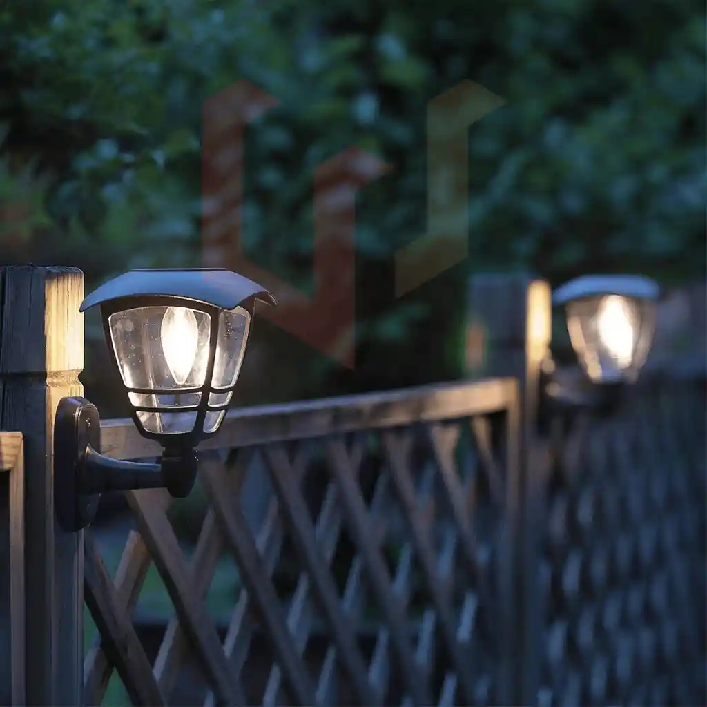 Lampara Led Farol Pared Solar Resiste Agua