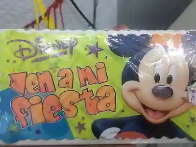 Tarjeta Fiesta Niño X 10 Disponible De Mickey Mouse