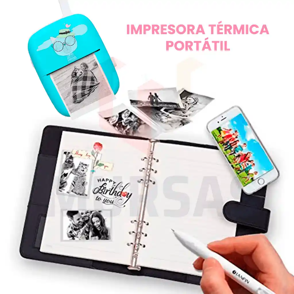 Impresora Térmica Portátil Inalámbrica Ios Android Fotos