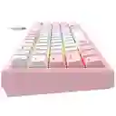 Teclado Mecánico Gamer Rosa Havit Kb874l Rgb