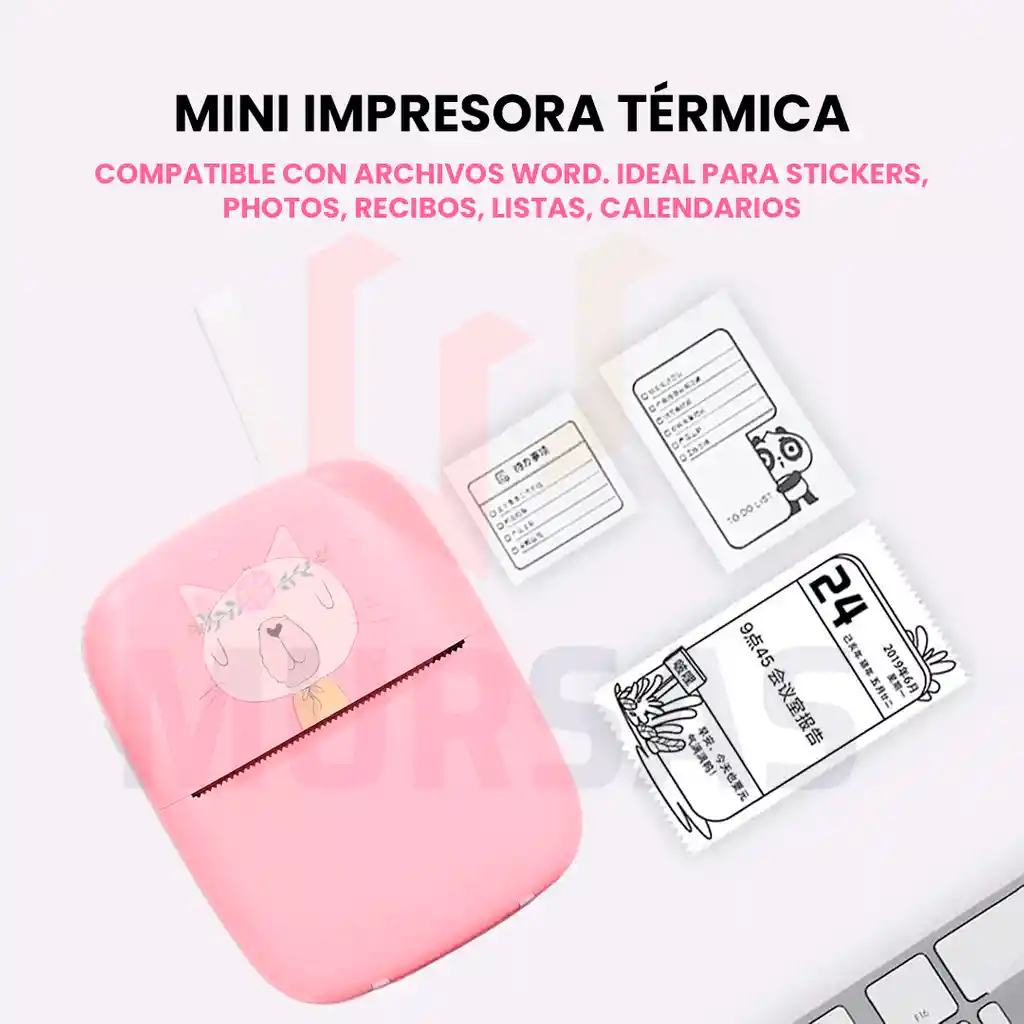 Impresora Térmica Etiquetas Bluetooth Portátil + 2 Rollos