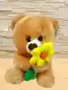 Peluche Oso Con Flor De Color Amarilla