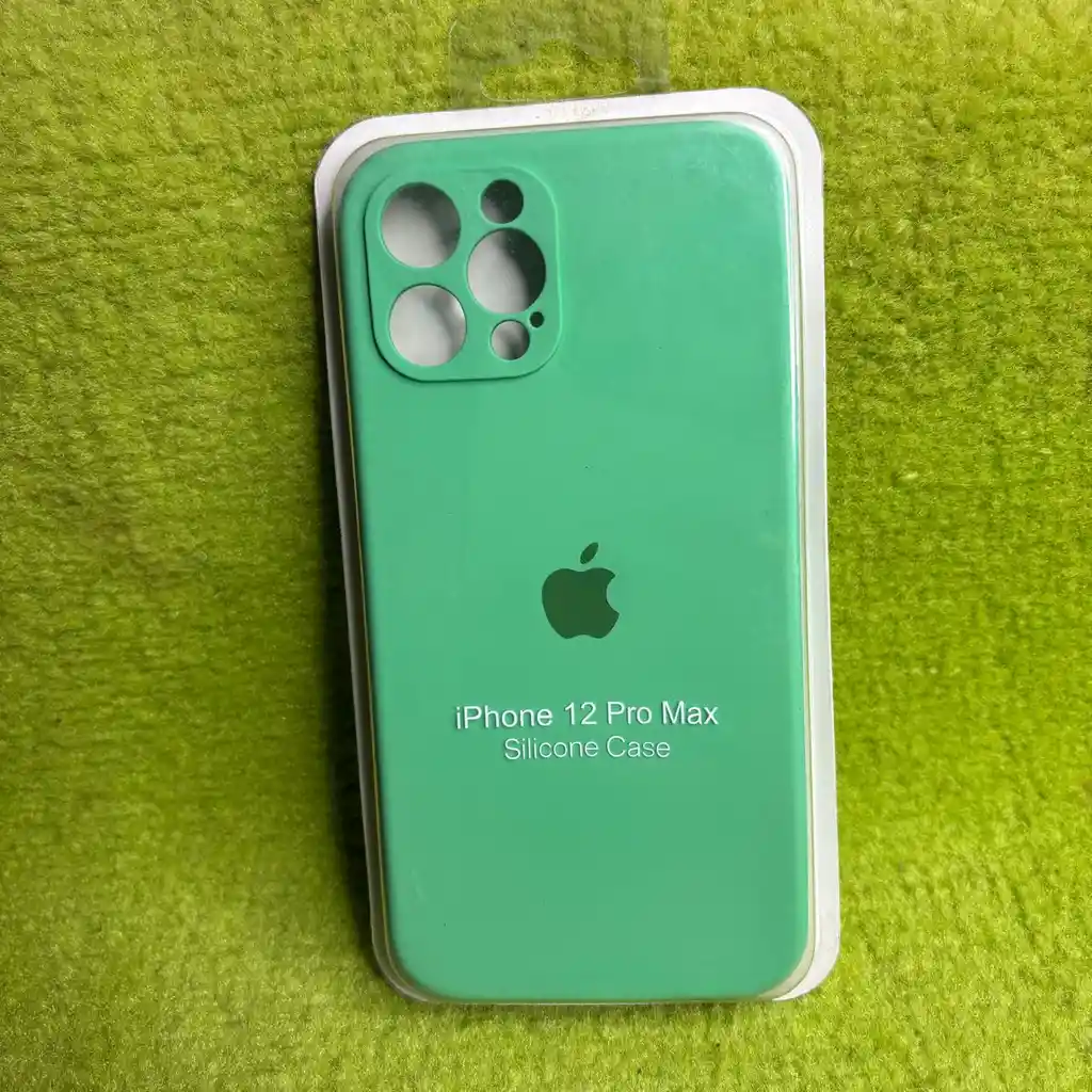 Forro Iphone 12 Pro Max / Silicona Verde Menta