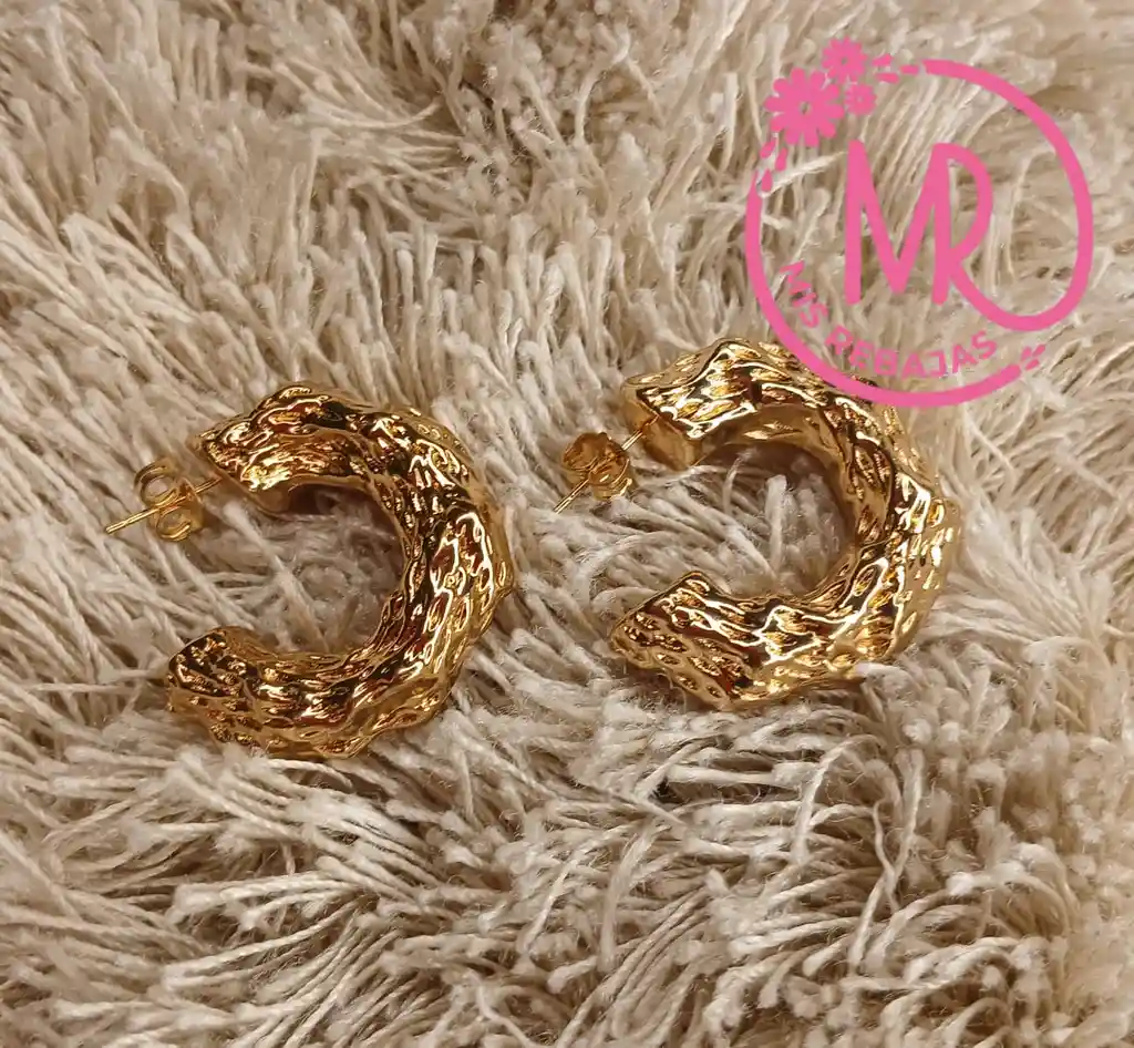 Aretes En Oro Golfi.