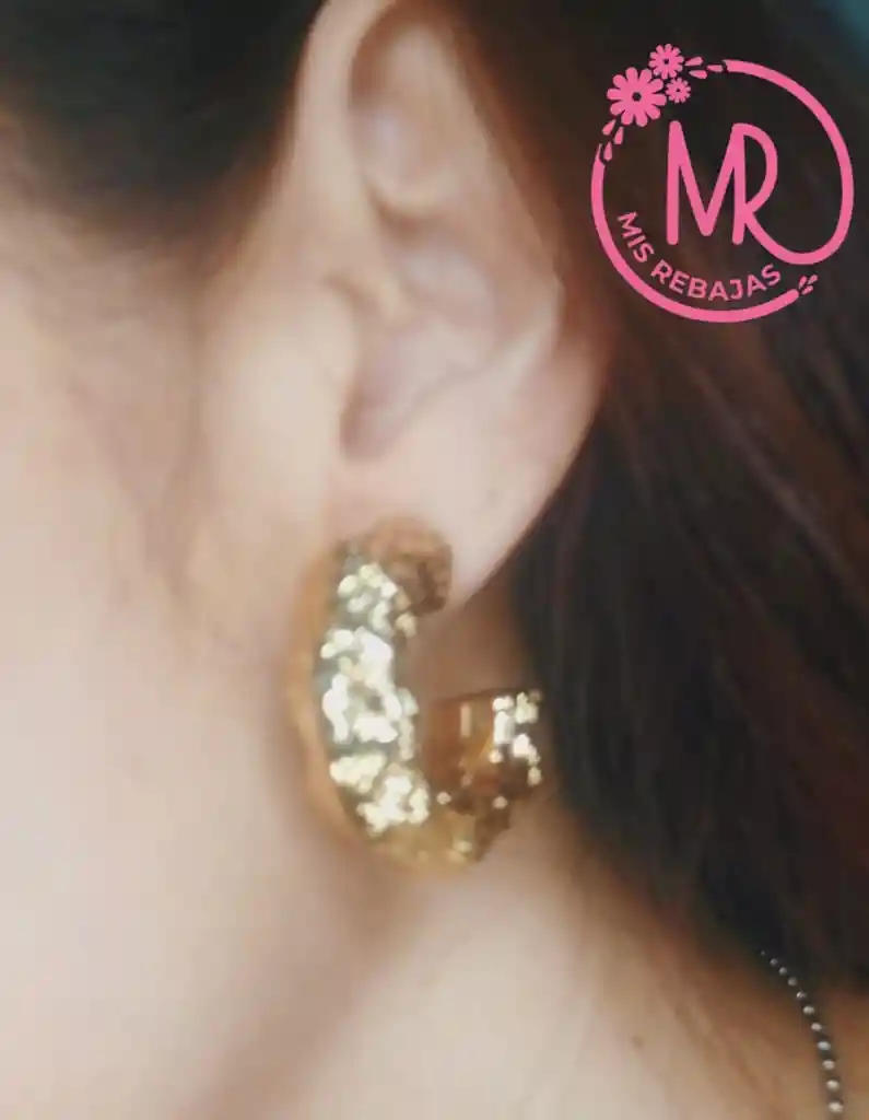 Aretes En Oro Golfi.