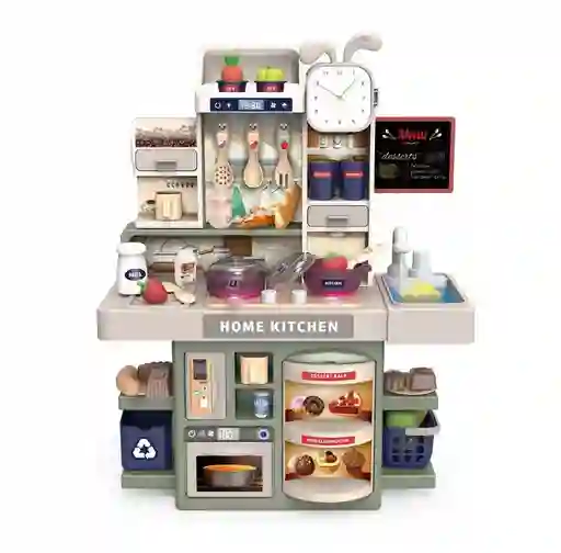 Set De Juego De Cocina Mini Luz Y Sonido Realistas