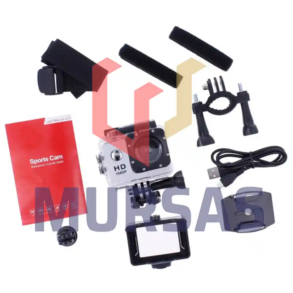 Videocamara De Accion Sumergible + Accesorios