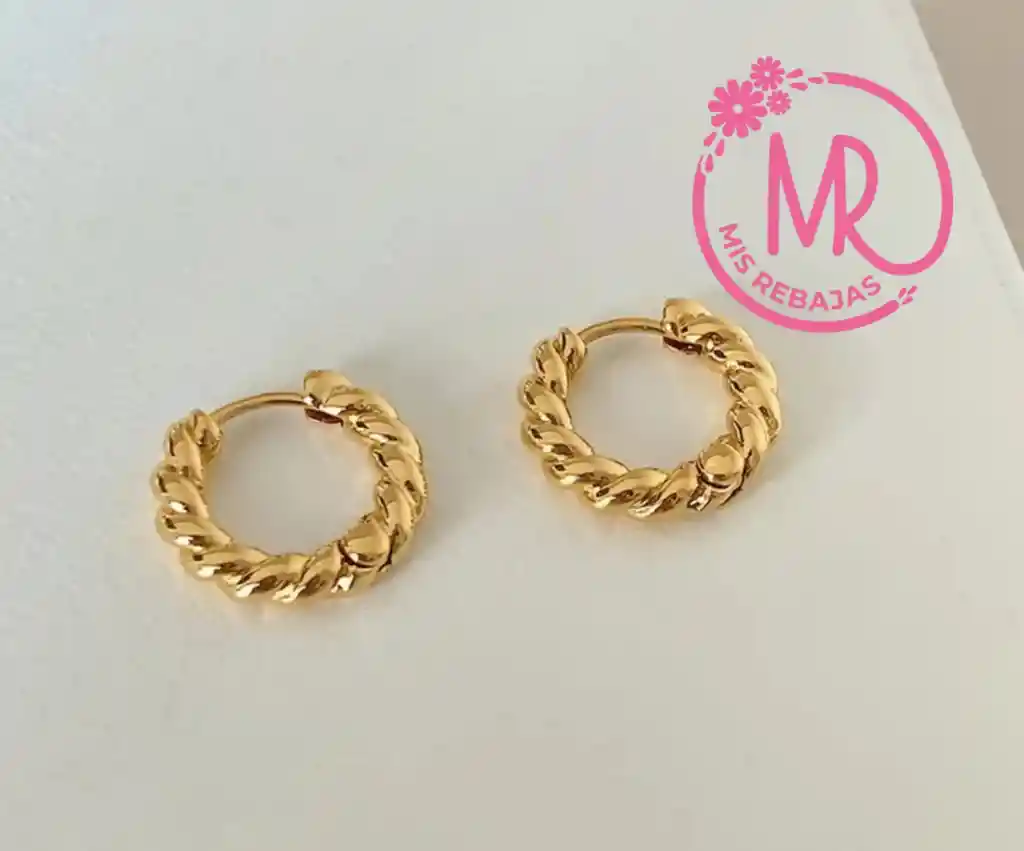 Argollas En Oro Golfi.