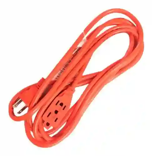 Extension Electrica Naranja, 3 Tomas - 10 Mts, Platino