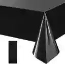 Mantel Papel En Aluminio Color Negro Reutilizable 1.37mx1.83m