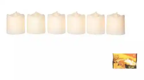 Velas Led 5 Cm Pila Incluida Luz Amarilla Multicolor X 12 Un