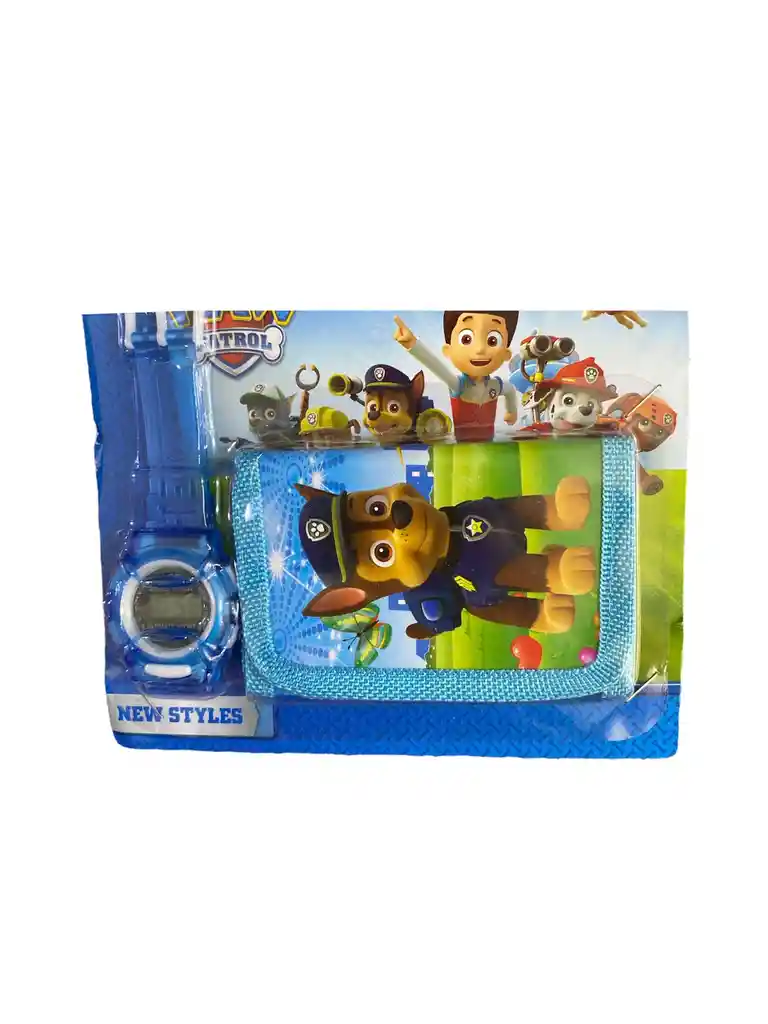 Reloj Digital Mas Billetera De Personaje Para Niño