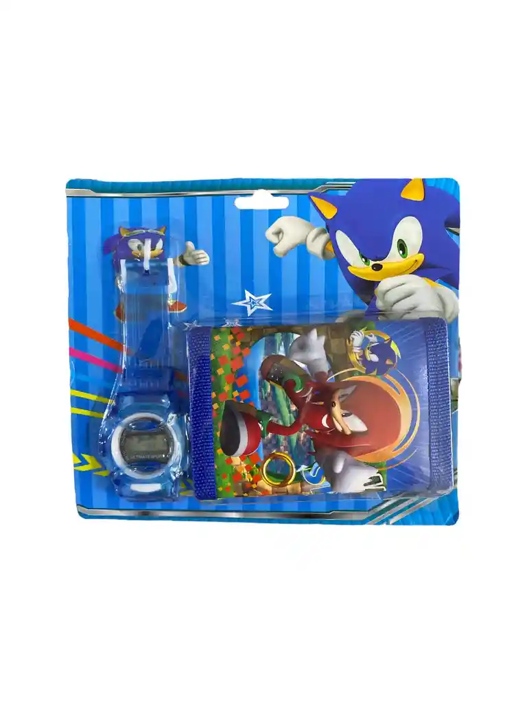Reloj Digital Mas Billetera De Personaje Para Niño