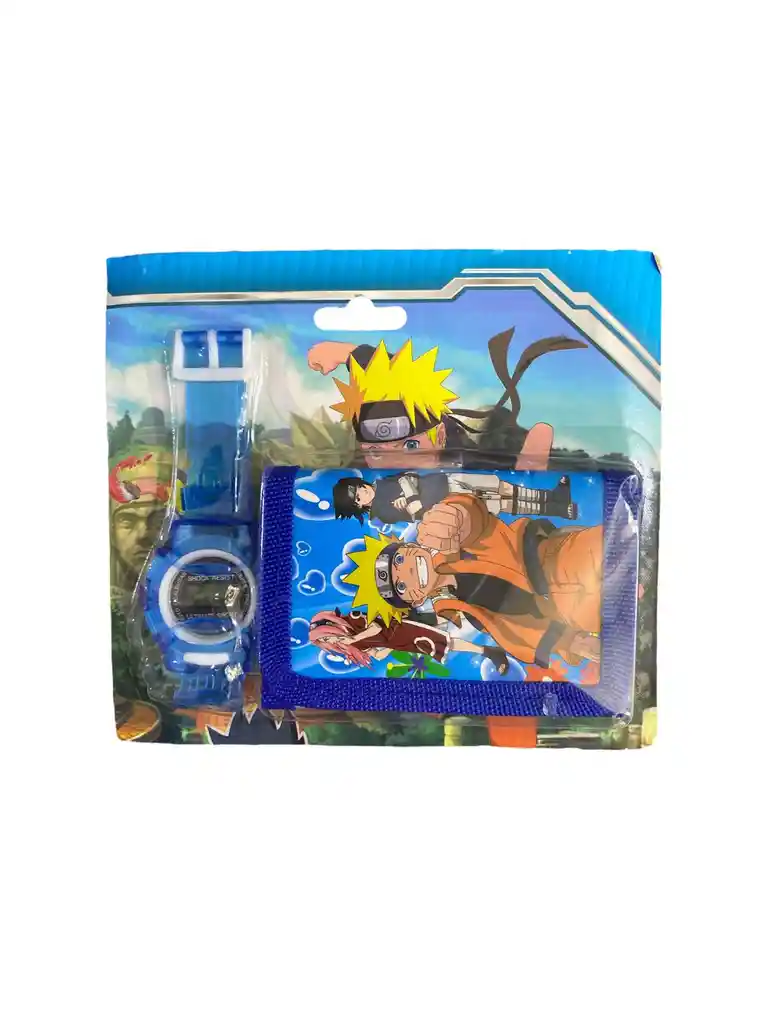 Reloj Digital Mas Billetera De Personaje Para Niño