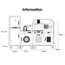 Gran Cocina Didactica Para Niños De 3 A 8 Años, Sonidos Y Luces Gran Tamaño