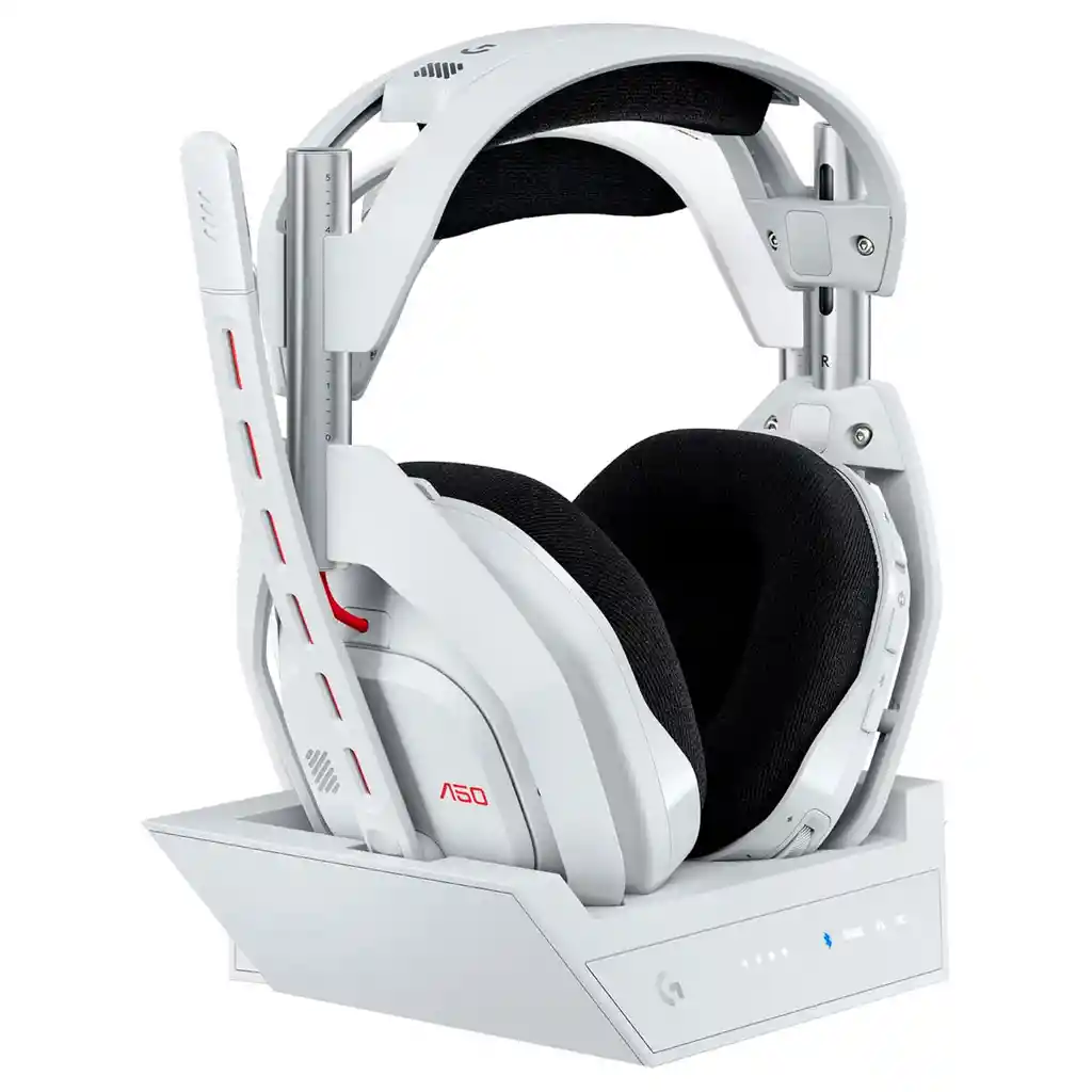 Diadema Gamer Logitech Astro A50 Gen 5 Lightspeed + Base, Wht