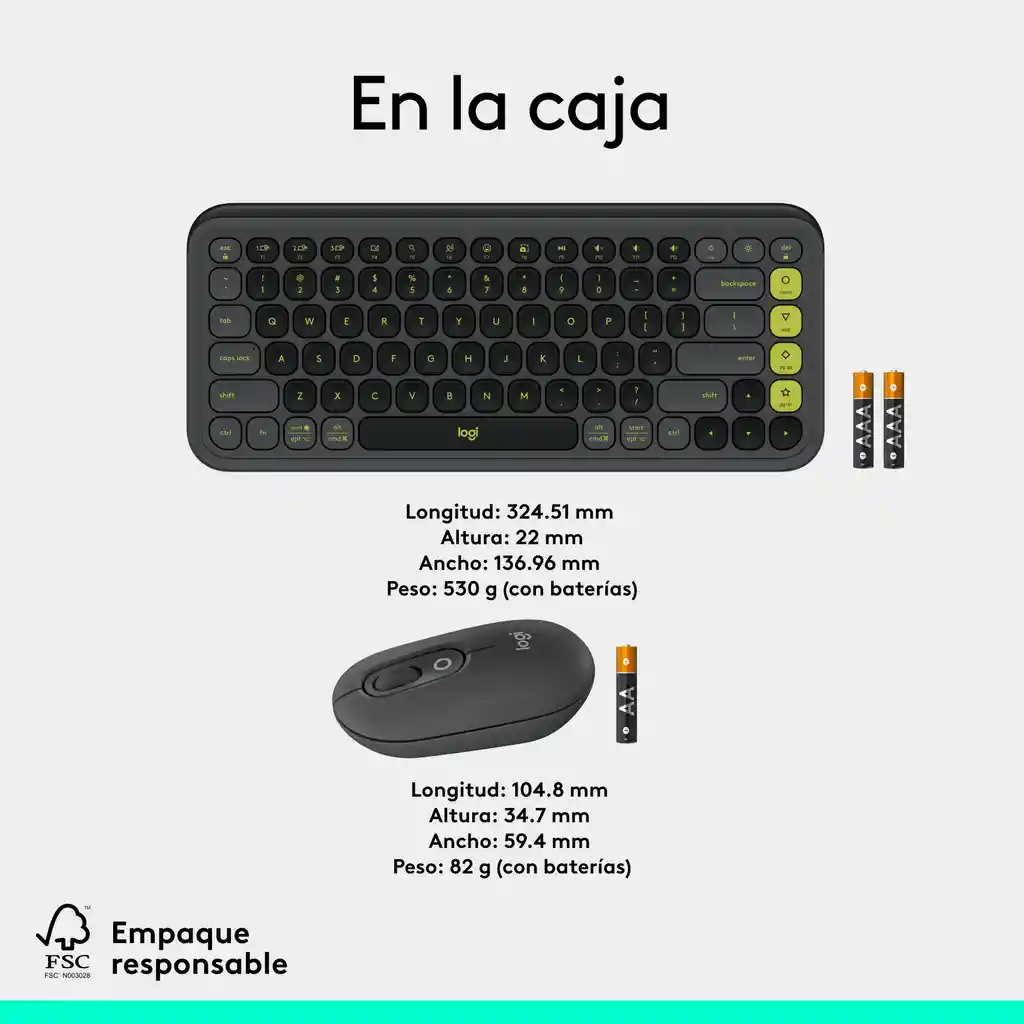 Combo Teclado Y Mouse Bluetooth Logitech Pop Icon Grafito