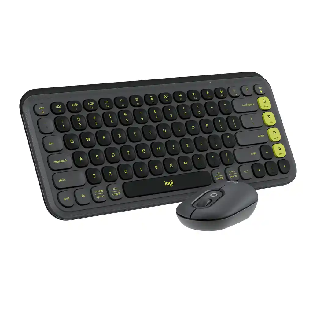 Combo Teclado Y Mouse Bluetooth Logitech Pop Icon Grafito