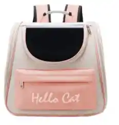 Morral Hello Cat Rosado 38x25x34cm