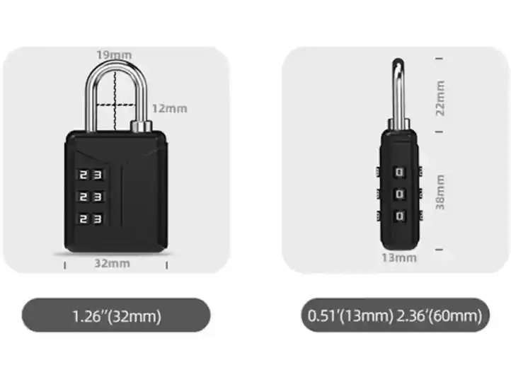 Candado Antirrobo Viaje Maleta Mochila Gimnasio Gym Smartfit Seguridad