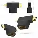 Adaptador Convertidor 3 En 1 Hdmi A Mini Hdmi Y Micro Hdmi